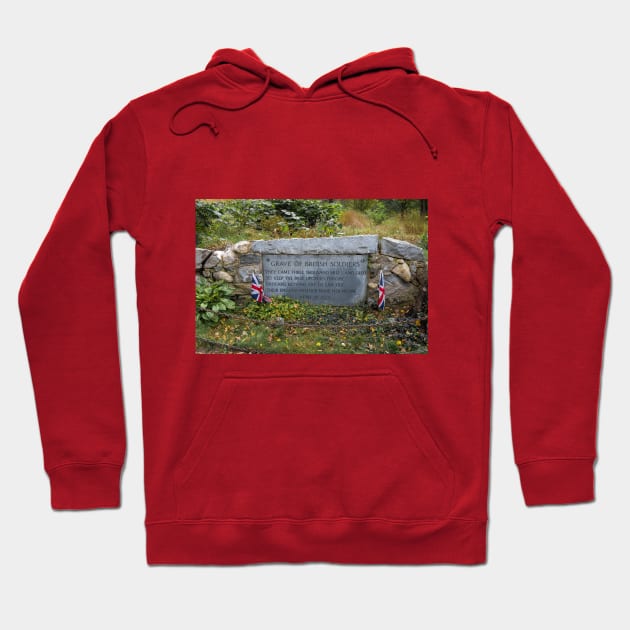 Grave Of British Soldiers Hoodie by Debra Martz